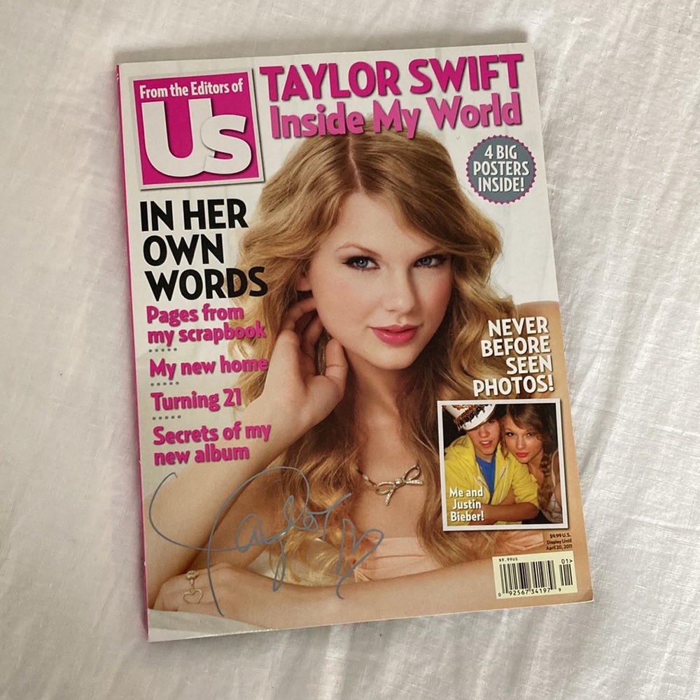 RARE Taylor Swift Us Magazine Collector’s Edition + 4 posters 2011 Speak Now Era